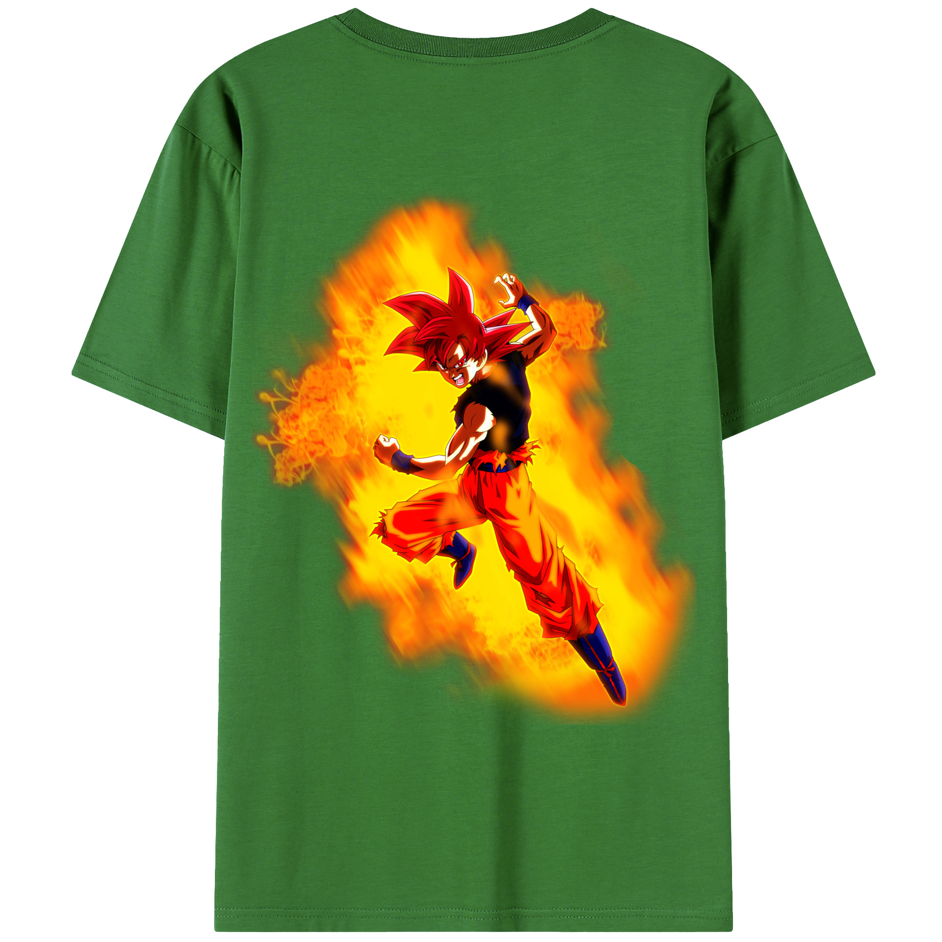 （画像用） ドラゴンボール 孫悟空（そん ごくう）Son Goku カカロット DRAGON BALL Kakarotto レディース半袖Tシャツ(バックプリント)